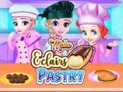 Make Eclairs Pastry Online Girls Games on NaptechGames.com