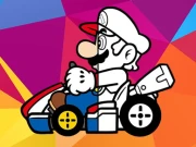 Mario Driving Coloring Book Online Puzzle Games on NaptechGames.com