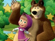Masha and the Bear Hidden Stars Online Puzzle Games on NaptechGames.com