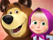 Masha And The Bear Jigsaw - Puzzles For Kids Online Girls Games on NaptechGames.com
