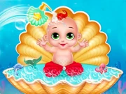 Mermaid Baby Care Online Girls Games on NaptechGames.com