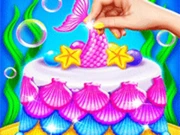 Mermaid Cake Cooking Design - Fun in Kitchen Online Girls Games on NaptechGames.com