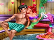 Mermaid Sauna Flirting Online Dress-up Games on NaptechGames.com