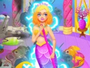 Mermaid Sea House Cleaning And Decorating Online Girls Games on NaptechGames.com
