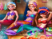 Mermaids Sauna Realife Online Dress-up Games on NaptechGames.com