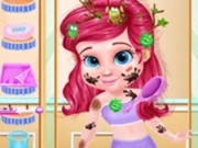 Messy Little Mermaid Makeover - Makeup & Dressup Online Hypercasual Games on NaptechGames.com