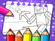 Minecraft Coloring Book Online Puzzle Games on NaptechGames.com