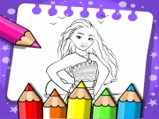 Moana Coloring Book Online Girls Games on NaptechGames.com