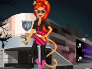 Monster High Toralei Stripe Shopping Dressup Online Dress-up Games on NaptechGames.com