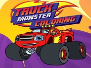 Monster Truck Coloring Online Art Games on NaptechGames.com