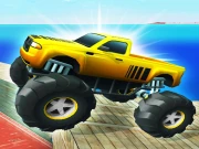 Monster Truck Port Stunt Online Battle Games on NaptechGames.com