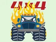 Monster Trucks Coloring Pages Online Puzzle Games on NaptechGames.com