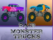 Monster Trucks Pair Online Puzzle Games on NaptechGames.com