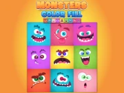 Monsters Color Fill Online Puzzle Games on NaptechGames.com