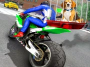 Motorcycle Pet Delivery Online Racing Games on NaptechGames.com