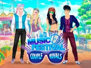 Music Festival Couples Rivals Online Dress-up Games on NaptechGames.com