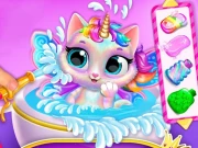 My Unicorn Cat Princess Caring Online Girls Games on NaptechGames.com