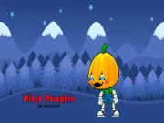 Ninja Pumpkin Winter Edition Online Adventure Games on NaptechGames.com