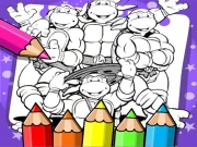 Ninja Turtle Coloring Book Online Puzzle Games on NaptechGames.com