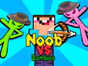 Noob vs Stickman Zombies Online puzzles Games on NaptechGames.com