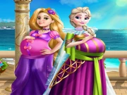 Palace Princesses Pregnant BFFs Online Dress-up Games on NaptechGames.com