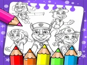 Paw Patrol Coloring Book Online Arcade Games on NaptechGames.com