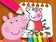 PeppaPig Coloring Book Online Puzzle Games on NaptechGames.com