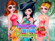 Pirate Girls Treasure Hunting Online Puzzle Games on NaptechGames.com