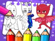 PJ Masks Coloring Book Online Puzzle Games on NaptechGames.com