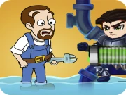 Plumber Water Pipes Hero Pipe Rescue: Water Puzzle Online Games on NaptechGames.com