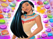 Pocahontas Disney Princess Match 3 Online Puzzle Games on NaptechGames.com