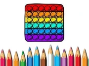 Pop It Coloring Book Online Girls Games on NaptechGames.com