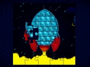 Pop It Rockets in Space Jigsaw Online Puzzle Games on NaptechGames.com