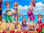 Pregnant Moms Exotic Holiday Online Care Games on NaptechGames.com