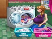 Pregnant Princess Laundry Day Online Dress-up Games on NaptechGames.com