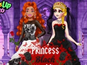 Princess Black Wedding Dress Online Dress-up Games on NaptechGames.com