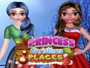 Princess Christmas Places Online Dress-up Games on NaptechGames.com