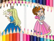 Princess Coloring Book Online Puzzle Games on NaptechGames.com