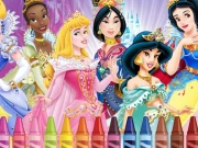 Princess Coloring Online Puzzle Games on NaptechGames.com