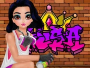 Princess Cool Graffiti Online Girls Games on NaptechGames.com