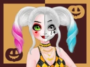 Princess Halloween Makeup HalfFaces Tutorial Online Girls Games on NaptechGames.com