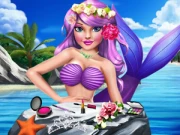 Princess Mermaid Makeup Style Online Dress-up Games on NaptechGames.com
