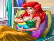 Princess Mermaid Mommy Birth Online Dress-up Games on NaptechGames.com