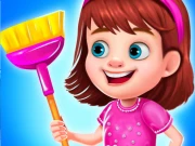 Princess Messy House Cleaning Online Adventure Games on NaptechGames.com