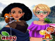 Princess on Camping Online Dress-up Games on NaptechGames.com