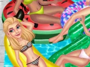 Princess Pool Party Floats Online Dress-up Games on NaptechGames.com