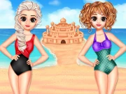 Princess Summer Sand Castle Online Girls Games on NaptechGames.com