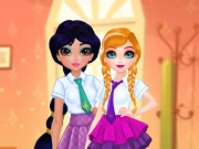 Princesses BFF Rush to School Online Girls Games on NaptechGames.com