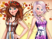 Princesses BFFs Fall Party Online Dress-up Games on NaptechGames.com