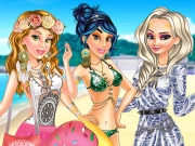 Princesses Boho Beachwear Obsession Online Dress-up Games on NaptechGames.com